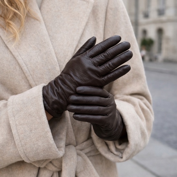 Vintage Accessories - Cashmere Lined Full-Grain Leather Gloves | Quiet Luxury
